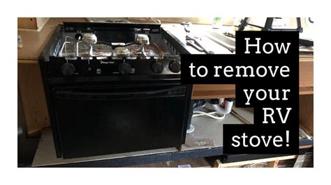 how to remove a stove from a camper